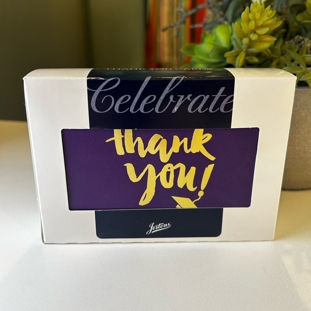 NIB Jostens Graduation Thank You notes with white envelopes, box of 25